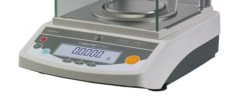 Определение плотности на весах Сартогосм CE224-C