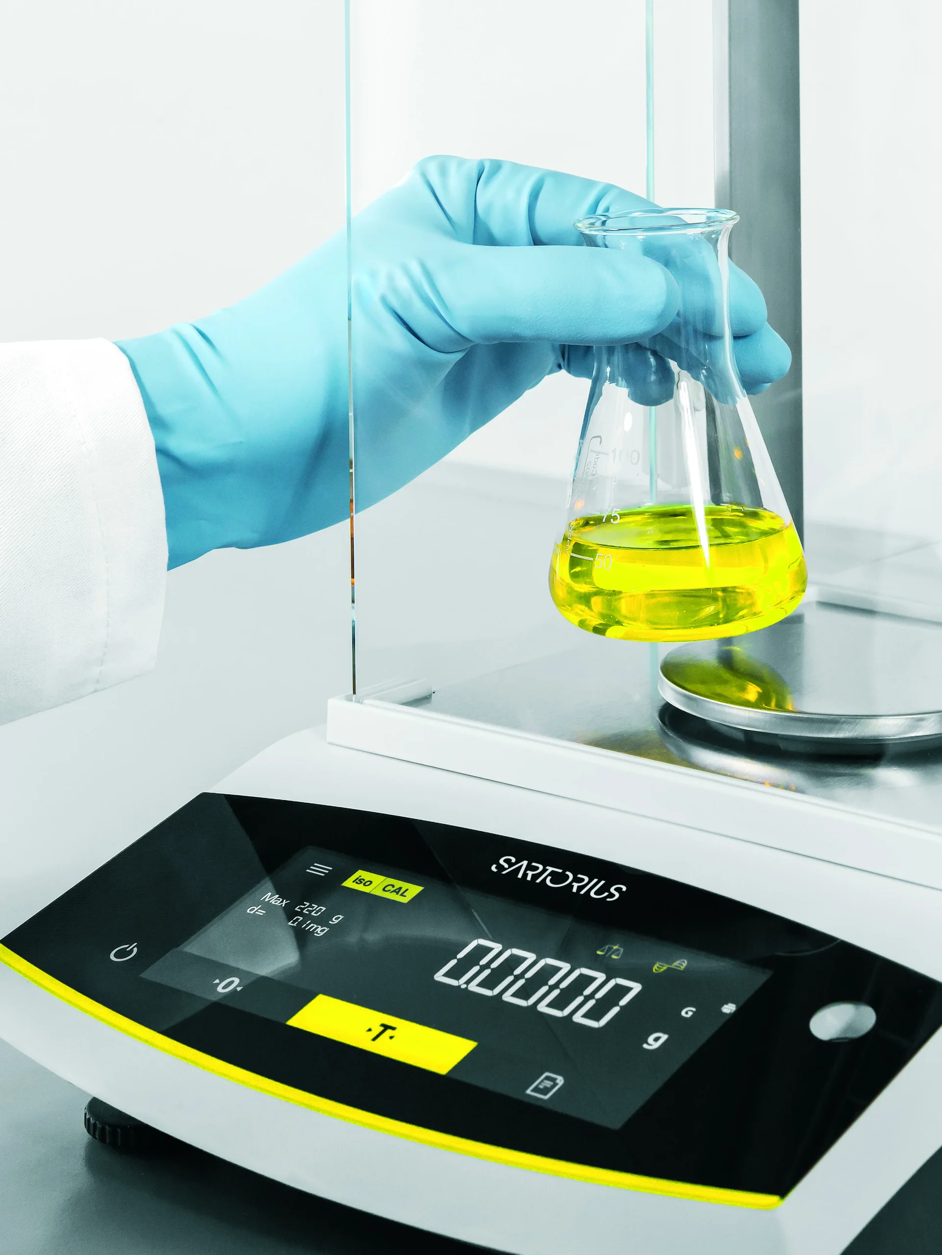 Взвешивание на весах Sartorius Entris II Advanced